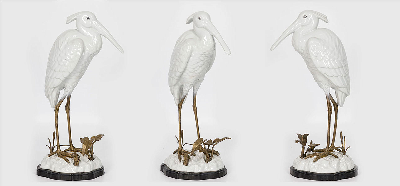 Статуэтка фарфоровая Цапля White heron Статуэтка фарфоровая Цапля White heron - Loft-Concept в Грозном