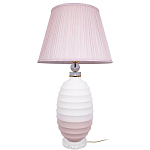 Настольная лампа керамическая Pink lampshade варинант исполнения - 2 | Loft Concept в Грозном