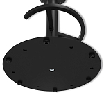 Барный стул вращающийся со спинкой и подлокотниками Douglas Rhombus Черный Велюр варинант исполнения - 8 | Loft Concept в Грозном