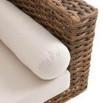 Трехместный садовый диван из плетеного пластика Matteo варинант исполнения - 3 | Loft Concept в Грозном