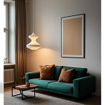 Подвесной вязаный белый светильник «Моника» варинант исполнения - 2 | Loft Concept в Грозном