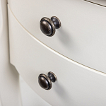 Белая тумба на фигурных ножках Shelby варинант исполнения - 4 | Loft Concept в Грозном