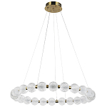 Светодиодная кольцевая люстра с круглыми плафонами Crystal Globule Chandelier варинант исполнения - 4 | Loft Concept в Грозном