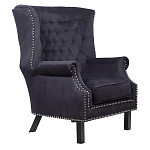 Кресло Charlie Armchair black velour варинант исполнения - 1 | Loft Concept в Грозном