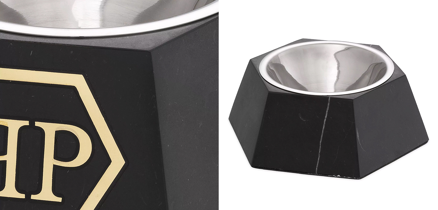 Миска для корма Philipp Plein Dog Food bowl Nice L Black Миска для корма Philipp Plein Dog Food bowl Nice L Black - Loft-Concept в Грозном