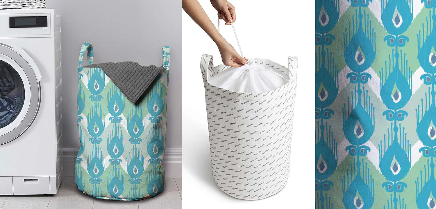 Корзина Pastel Blue Ornament Basket Корзина Pastel Blue Ornament Basket - Loft-Concept в Грозном