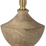 Настольная лампа деревянная с белым абажуром Wooden Table Lamp варинант исполнения - 3 | Loft Concept в Грозном