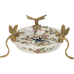 Блюдо фарфоровое Полет стрекоз Jita варинант исполнения - 1 | Loft Concept в Грозном