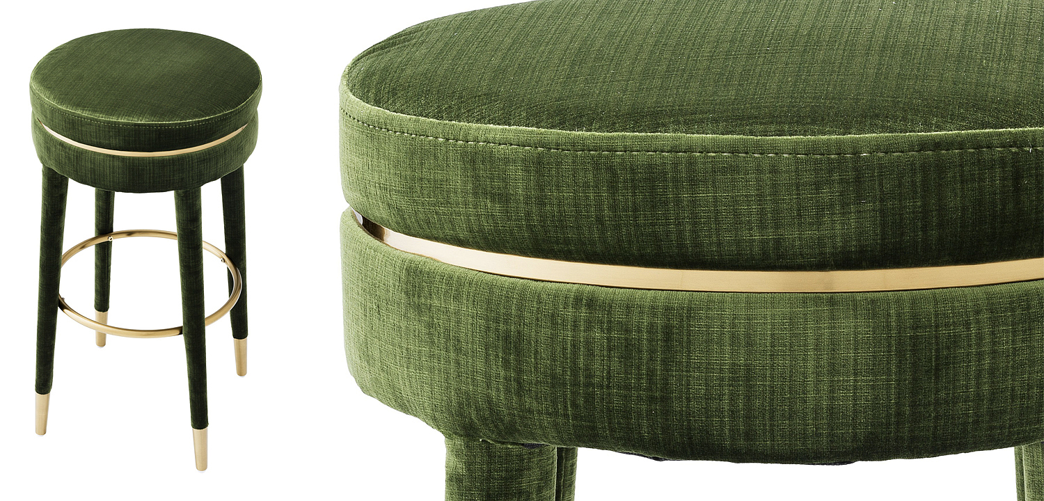 Барный стул Eichholtz Bar Stool Parisian green Барный стул Eichholtz Bar Stool Parisian green - Loft-Concept в Грозном