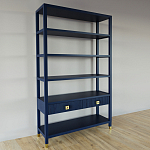 Стеллаж с двумя ящиками Elsa Dreams Blue варинант исполнения - 1 | Loft Concept в Грозном