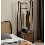 Вешалка деревянная с 2- мя ящиками Moon Walnut Furniture варинант исполнения - 11 | Loft Concept в Грозном