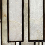 Потолочный светильник с подвесами из перламутра Unique Shine Effect варинант исполнения - 1 | Loft Concept в Грозном