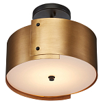 Потолочный светильник круглый светодиодный Semicircular Gold Panels старинная латунь варинант исполнения - 2 | Loft Concept в Грозном