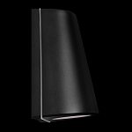 Уличный настенный светильник светодиодный конусообразной формы черного цвета из металла Urban Minimalist варинант исполнения - 3 | Loft Concept в Грозном