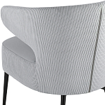 Современное мягкое кресло на металлических ножках Rakush Grey варинант исполнения - 7 | Loft Concept в Грозном