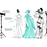 Megan Hess. Audrey Hepburn варинант исполнения - 2 | Loft Concept в Грозном