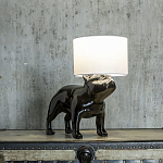 Настольная лампа COLLECTION OF DOGS с абажуром Бульдог варинант исполнения - 3 | Loft Concept в Грозном