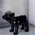 Дизайнерский журнальный стол с основанием в виде собаки Tufetic варинант исполнения - 1 | Loft Concept в Грозном