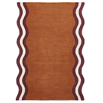 Ковер с оригинальной волнистой отделкой Woven from Wool варинант исполнения - 1 | Loft Concept в Грозном