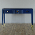 Дизайнерский Письменный стол Elsa Dreams Blue с тремя ящиками варинант исполнения - 1 | Loft Concept в Грозном