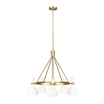 Люстра с 5-ю плафонами в форме песочных часов с узкими перфорированными отверстиями Feiss варинант исполнения - 8 | Loft Concept в Грозном