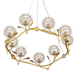 Люстра круглая с декором в виде цветков одуванчика Hanging Dandelion варинант исполнения - 3 | Loft Concept в Грозном