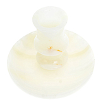 Подсвечник в виде чаши из натурального камня оникс Stone Candlestick варинант исполнения - 2 | Loft Concept в Грозном