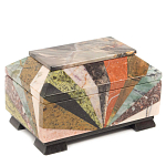 Шкатулка из натурального камня змеевик Stone Casket варинант исполнения - 1 | Loft Concept в Грозном