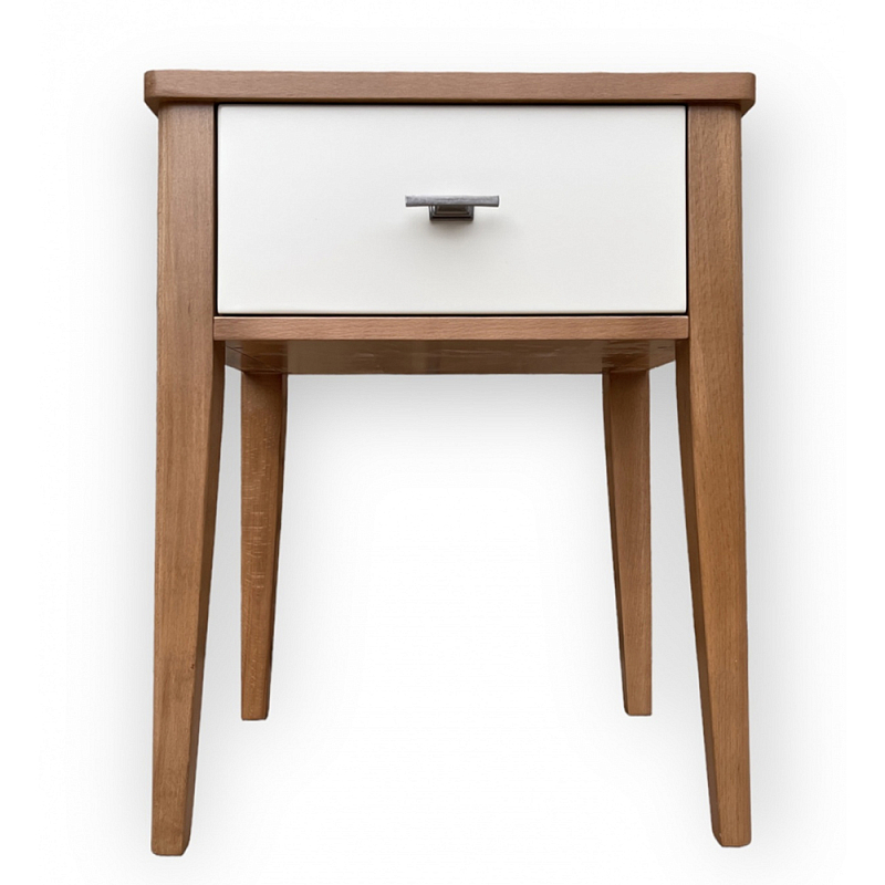 Тумба прикроватная с ящиком Tasteful Furniture Коричневый Серый Слоновая кость Тумба прикроватная с ящиком Tasteful Furniture Коричневый Серый Слоновая кость в Грозном | Loft Concept