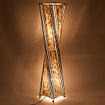 Торшер из перламутра на металлическом каркасе Indonesian Wave варинант исполнения - 4 | Loft Concept в Грозном