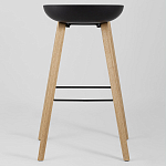 Барный стул на ножках из натурального дерева Boras Black варинант исполнения - 4 | Loft Concept в Грозном