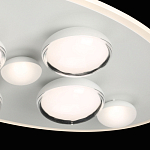 Потолочный светильник овальной формы белого цвета с 7-ю лампами Lunar Pebbles варинант исполнения - 6 | Loft Concept в Грозном