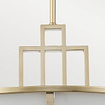 Подвесной светильник цвета латунь с белым матовым плафоном с геометрическим рисунком Feiss варинант исполнения - 4 | Loft Concept в Грозном