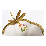 Ваза из фарфора с бронзовой стрекозой  Paradise Dragonfly варинант исполнения - 4 | Loft Concept в Грозном