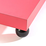 Дизайнерский кофейный стол на круглых ножках Poltronova T02 Pink Coffee Table варинант исполнения - 3 | Loft Concept в Грозном