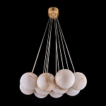 Люстра подвесная круглая с сферическими плафонами из натурального камня Glowing Spheres варинант исполнения - 12 | Loft Concept в Грозном