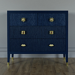 Бельевой Комод с 4 ящиками Elsa Dreams Blue варинант исполнения - 5 | Loft Concept в Грозном