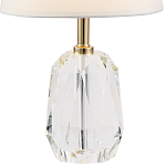 Настольная лампа с абажуром и основанием из хрусталя Manlio Crystal Lampshade Table Lamp варинант исполнения - 2 | Loft Concept в Грозном