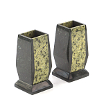 Настольный письменный набор из змеевика с часами и таблетницей Successful Leader варинант исполнения - 3 | Loft Concept в Грозном