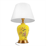 Настольная лампа желтая с изображением птиц Slip Away варинант исполнения - 3 | Loft Concept в Грозном