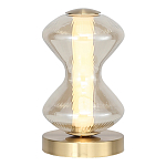 Настольная лампа светодиодная с волнообразным стеклянным плафоном Amphora of Light варинант исполнения - 1 | Loft Concept в Грозном