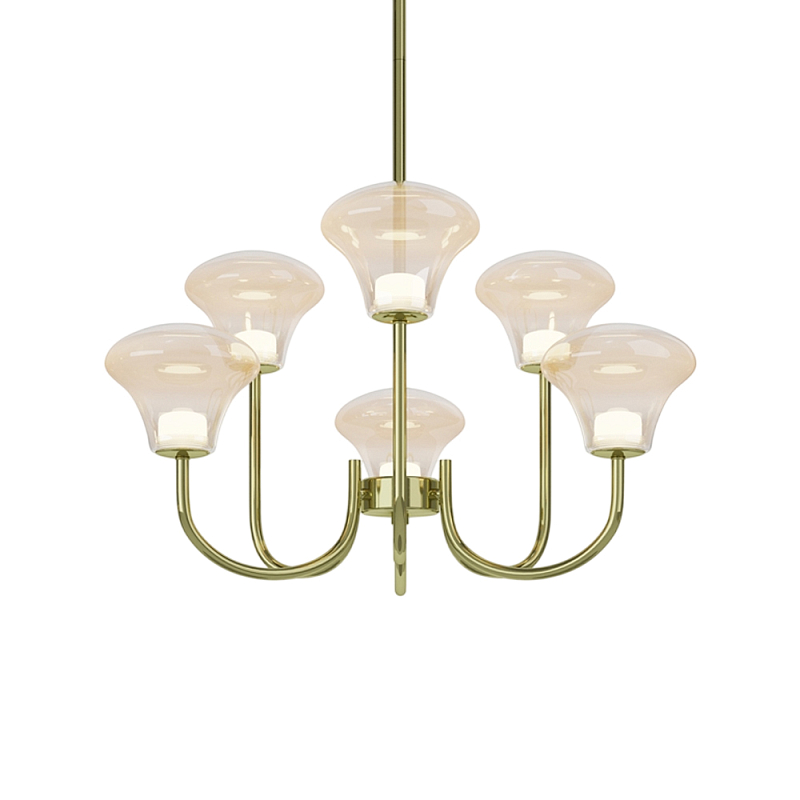 Люстра подвесная Dynasty 3000К Латунь в Грозном | Loft Concept 