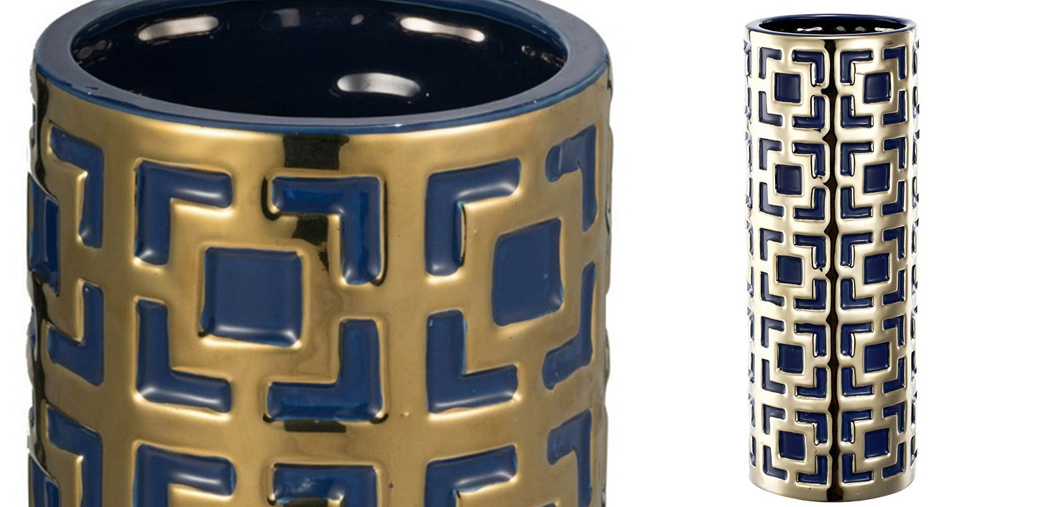 Ваза с геометрическим узором Marion Vase Ваза с геометрическим узором Marion Vase - Loft-Concept в Грозном