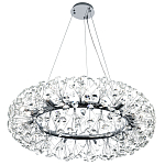 Круглая подвесная люстра Crystal Dandelions Chrome Chandelier варинант исполнения - 4 | Loft Concept в Грозном