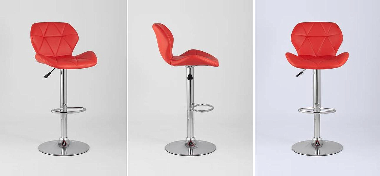 Барный Стул Jeroen Chair Красная Экокожа - Loft-Concept в Грозном