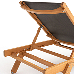 Шезлонг из текстиля и эвкалипта Power of Nature варинант исполнения - 4 | Loft Concept в Грозном