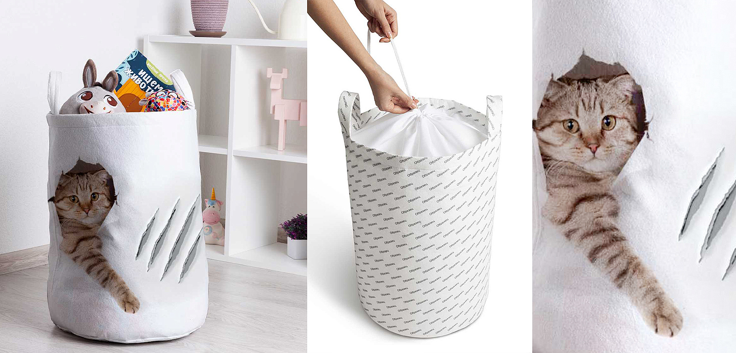 Корзина Hello Cat Basket Корзина Hello Cat Basket - Loft-Concept в Грозном