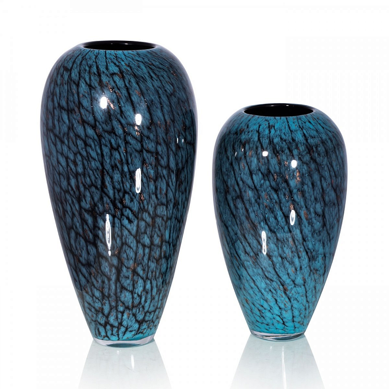 Стеклянная ваза Chrysalis Бирюзовый в Грозном | Loft Concept 