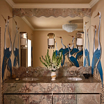 Обои ручная роспись Sarus Cranes Colourway SC-208 on Raw Silk dyed silk варинант исполнения - 3 | Loft Concept в Грозном