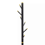 Напольная вешалка чёрная с золотистыми элементами Branches Hangers варинант исполнения - 2 | Loft Concept в Грозном
